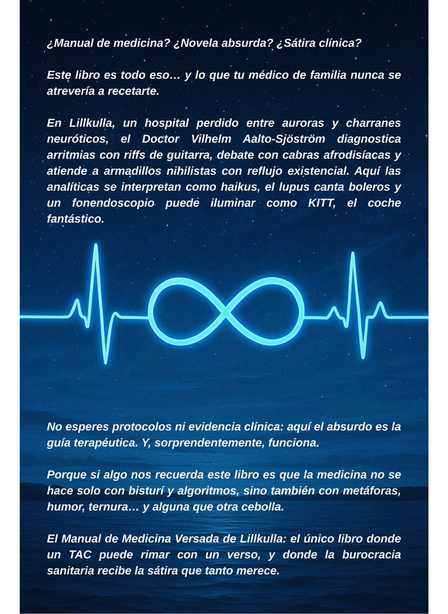 Bueno, bueno, bueno, aquí está, el primer y probablemente último libro de este servidor. La historia completa del Dr.Vilhelm Aalto-Sjöström. Humor y absurdos llevados al extremo en el mundo de la salud y la medicina. ¿Me ayudan a promocionarlo?

amzn.eu/d/7RHK5ee