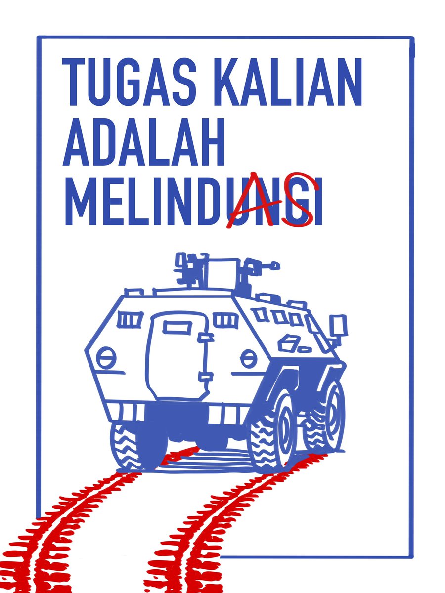 Tugas utama setiap aparat negara adalah melindungi. Melindungi warga, melindungi hak hidup mereka, melindungi kebebasan mereka bersuara.

Melindungi adalah tugas, melindas adalah pengkhianatan atas tugas.