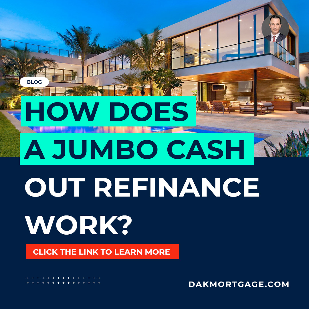 Want to refinance your jumbo loan?  Or,  want to pull a jumbo cash-out amount from your free-and-clear property?  We can help.

Read our blog article, "How Does A Jumbo Cash-Out Refinance Work?" at davidakrebs.com/how-does-a-jum…

#jumboloans #superjumboloans #cashout #refi