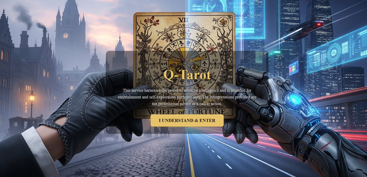 vibecodingflow's tweet image. Yo, check out this wild project q-tarot.com I’ve been helping out on. The idea was nuts: take classic Tarot and hook it up to a massive LLM, with a little quantum physics as the conceptual glue. #Tarot #QTarot #AITarot #QuantumOracle #DigitalMysticism #AIExploration