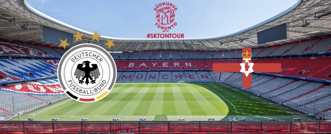 ***location change*** Join us Sunday, September 7th at TJ OSheas Irish Snug as #Deutschland take on #NorthernIreland with a 2:45pm kick off at the Rhein Energie Stadion in Cologne, Germany #sktontour #miasanmia #fcbayern #PaulanerCanada #Paulaner #GutBesserPaulaner