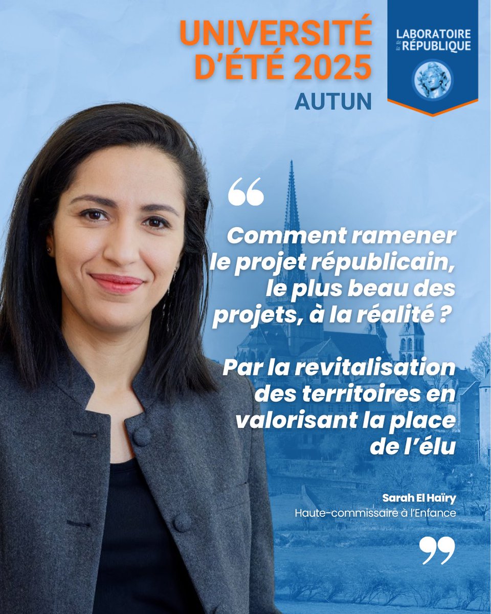 Réaction à l'étude du <a href="/LabRepublique/">Le Laboratoire de la République</a>, avec l'<a href="/Institut_Terram/">Institut Terram</a> et l'<a href="/IfopOpinion/">Ifop Opinion</a> 🗒️

Avec <a href="/AccaryAndre/">André Accary</a> et <a href="/FaureDominique/">Dominique Faure</a>, <a href="/sarahelhairy/">Sarah EL HAÏRY</a> encourage l'#engagement citoyen et politique👏

🔎bit.ly/4oMKyHb

#Autun2025 #LabDeLaRépublique <a href="/jmblanquer/">Jean-Michel Blanquer</a>   <a href="/MarianneleMag/">Marianne</a>