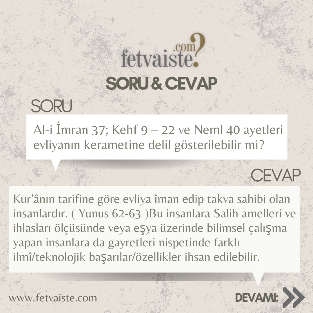 Fetvaiste's tweet photo. .
Al İmran 37, Kehf 9 - 22, Neml 40 ayetleri evliyanın kerametine delil gösterilebilir mi?

#fetvaiste #fetva #fetvameclisi #fetvalar #birfetva #fetvakurulu #videofetva #ölüm #ahiret #kabir #cenaze #fetvahattı #fetvanet #fetvayokusu #fetvasor #fetvahane #fetvavar #diyanetfetva https://t.co/GcgL6gTLDo