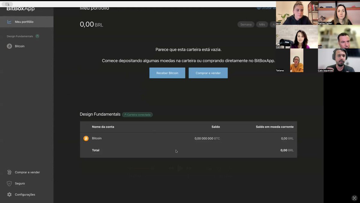 bitcoincreativ's tweet image. Na aula ao vivo do #DesignFundamentals de ontem exploramos como o design influencia diretamente a experiência com hardware wallets. @BlockstreamJade @Trezor e @Ledger foram o ponto de partida para nos aprofundarmos em nosso estudo de caso, o software da @BitBoxSwiss versão…