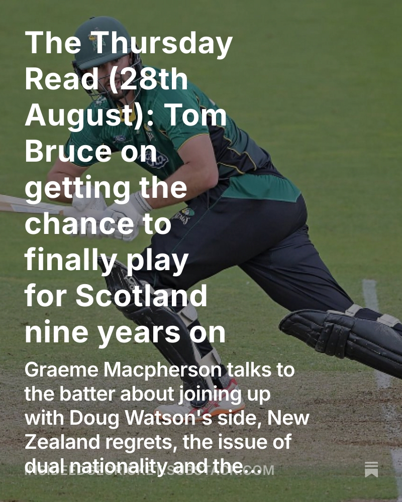 Out now - the Thursday read on substack as <a href="/Graeme_Macphers/">Graeme Macpherson</a> catches up with Tom Bruce: open.substack.com/pub/insideedge…