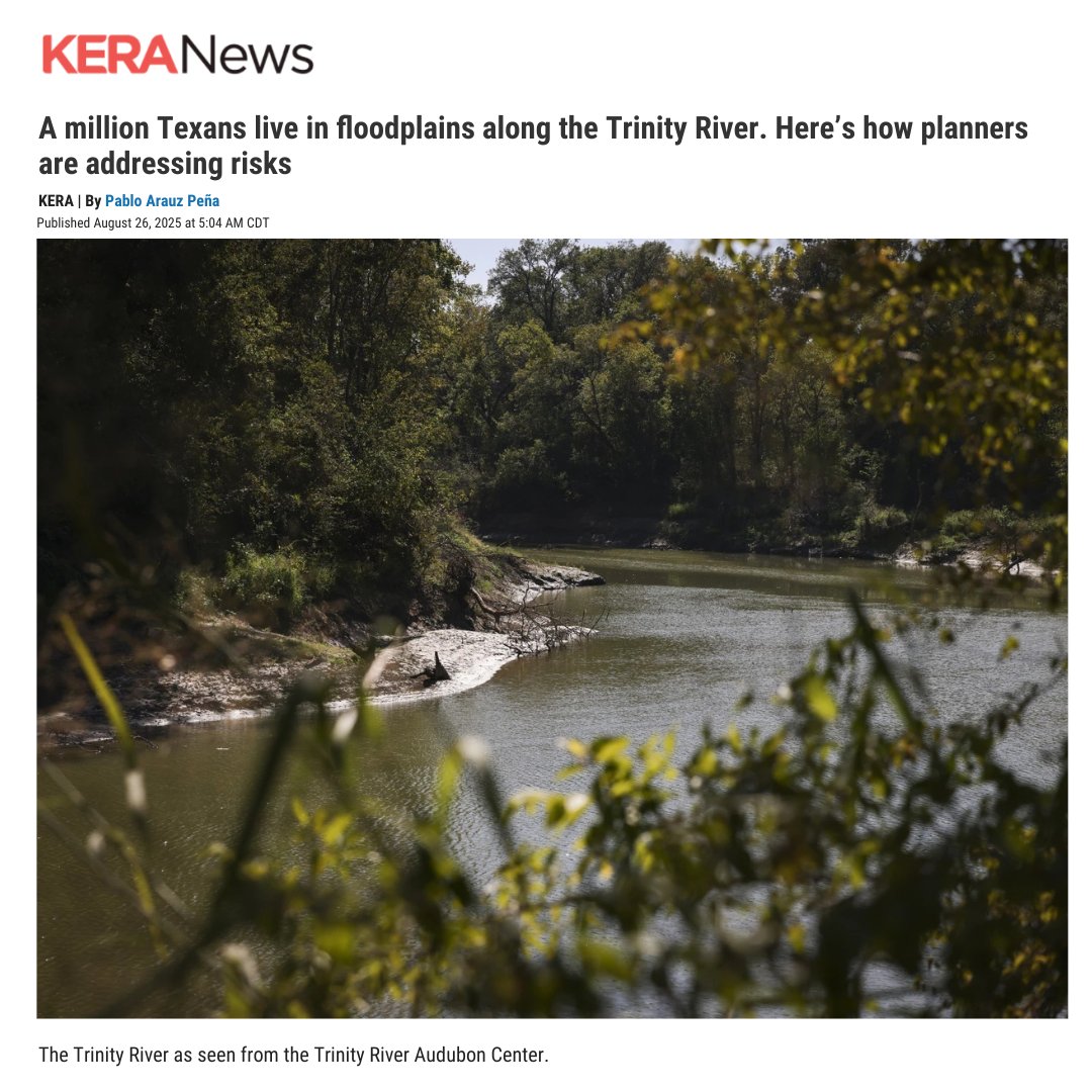 Read or listen to Pablo Peña’s most recent Trinity River KERA News story here (or look for his previous coverage of the Dallas Water Commons).

#KERA #PabloPeña #DallasWaterCommons #DallasCommons #NatureOfUrbanWater #TexasRunsOnWater