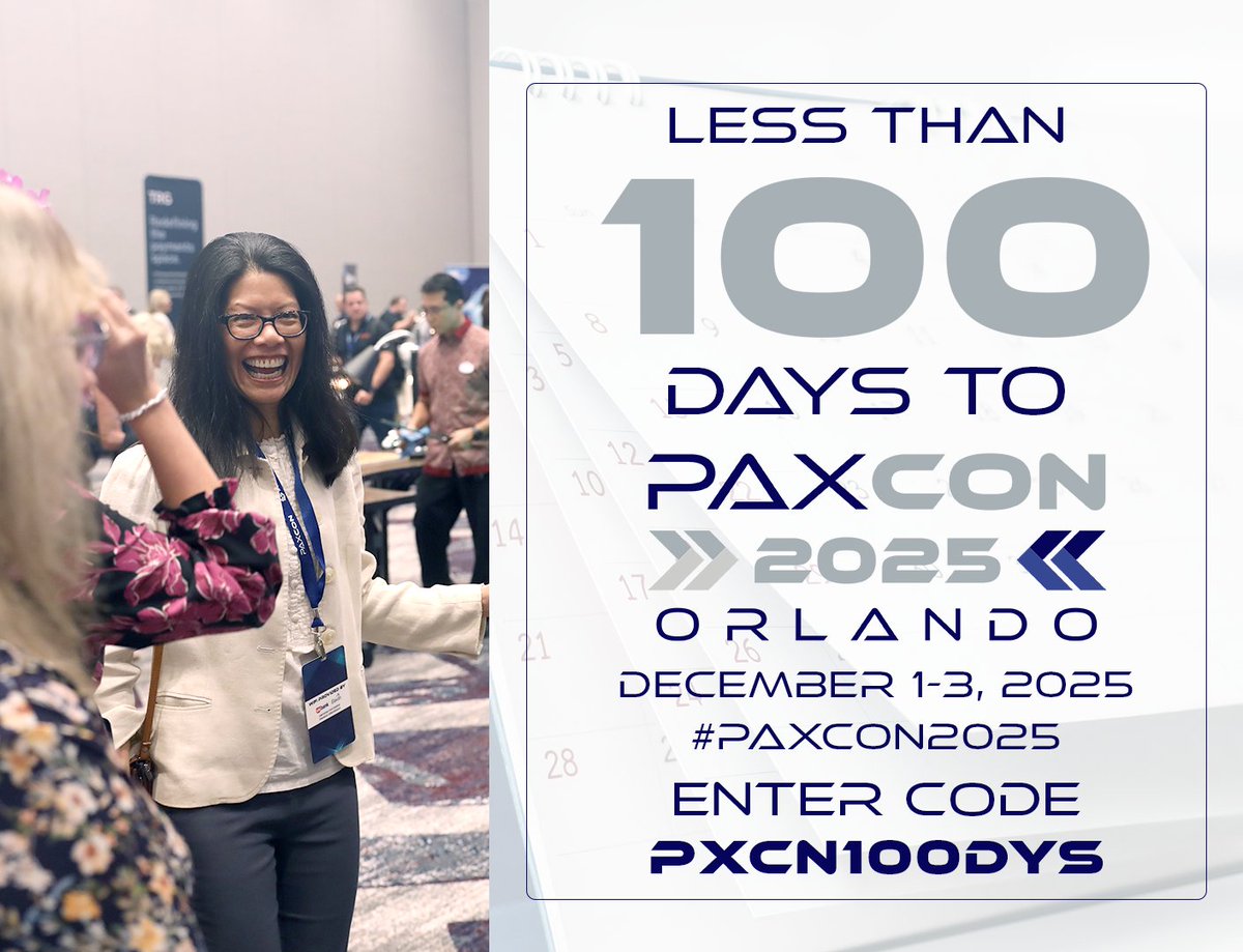 PAX Technology, Inc (North America) (@paxtechnology) on Twitter photo Time's running out! Our $99 registration deal for #PAXCON2025 ends TOMORROW at 6pm EST! Don’t miss your chance to join the year’s most dynamic payments event at an unbeatable price. Use promo code PXCN100DYS at checkout to secure your spot. Register at: paxcon.us Time's running out! Our $99 registration deal for #PAXCON2025 ends TOMORROW at 6pm EST! Don’t miss your chance to join the year’s most dynamic payments event at an unbeatable price. Use promo code PXCN100DYS at checkout to secure your spot. Register at: paxcon.us