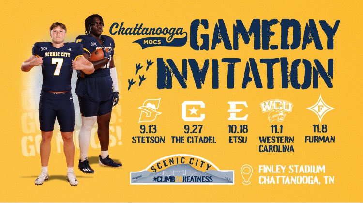 Thank you for the invite! <a href="/AndrewBementUTC/">Andrew Bement</a> <a href="/GoMocsFB/">Chattanooga Football</a> <a href="/coachtaylor__/">Joshua Taylor⚡️</a> <a href="/TnVarsity/">TN Prep Varsity</a> <a href="/PrepRedzoneTN/">Prep Redzone Tennessee</a>