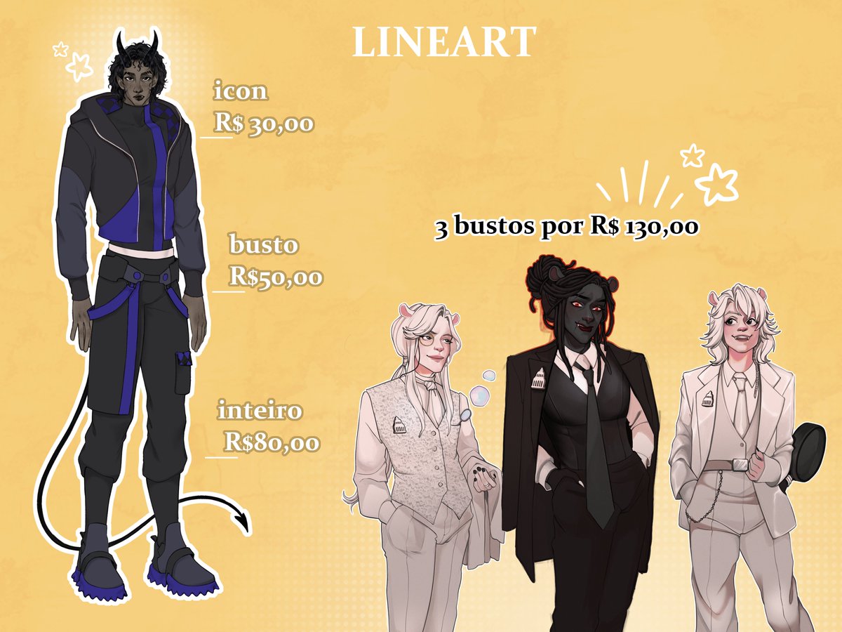 eduzerado's tweet image. Comissões ABERTAS! 🗣️

Os pedidos podem ser feitos pela DM ou pelo e-mail eduzerado.art@gmail.com, assim como quaisquer dúvidas que tenham. Não se preocupem em mandar muitas referências, quanto mais melhor!

Personagens adicionais serão cobrados o valor inteiro.

RT ajuda demais.