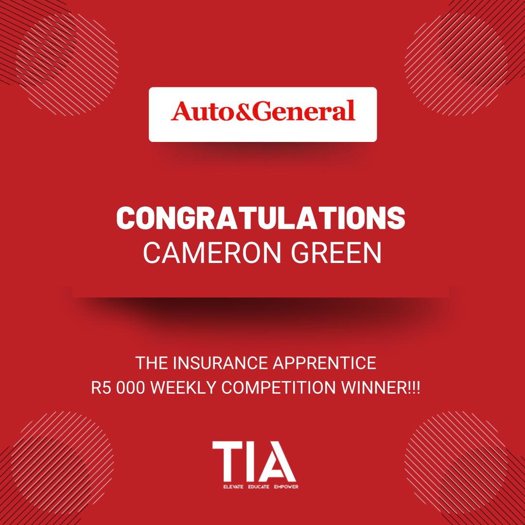 TheInsApp's tweet image. 💥 Congrats to Cameron Green - episode 6's R5 000 winner, thanks to @AutoandGeneral!

Think you’ve got what it takes?

Watch #TIA2025 next Thursday at 7PM on @SABC3 and enter via WhatsApp: +27 11 087 6353.

#AGBrokerSupport #WeeklyWinner #CashPrize #SABC3