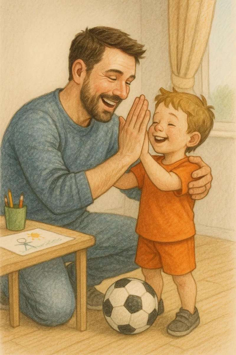 ⚽ Celebrating Every Moment with a High-Five

The best moments in life aren't always about winning they’re about sharing joy, building confidence, and celebrating small victories together. Whether it's kicking a ball or simply enjoying each other's company, these moments are what