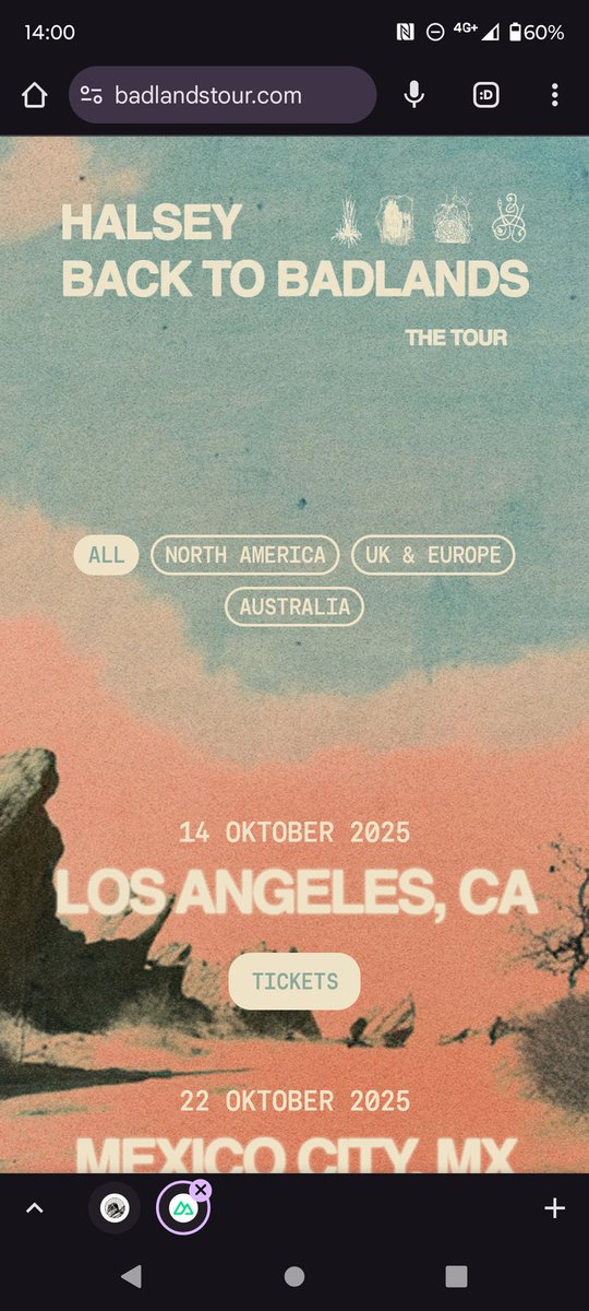 Vsititbadlands.com is now badlandstour.com !! <a href="/halsey/">halsey 🌸</a> #halsey and she's coming to Amsterdam!!