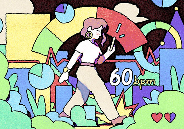 Quick, simple #illustration done for BBC Focus Magazine a couple of months ago on health tracking.