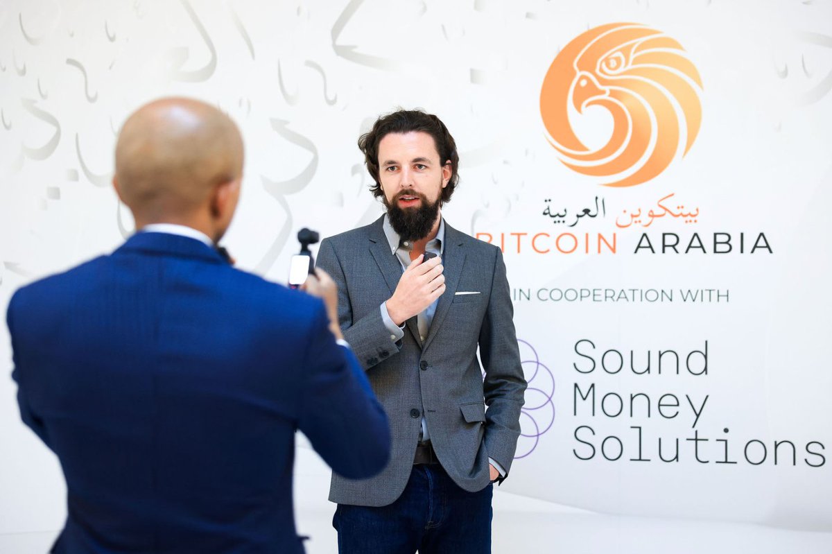 Our Co-Founder &amp; Head of Security, Max Hillebrand, being interviewed at Bitcoin Arabia, an exclusive event we were proud to sponsor 🚀

A gathering where industry leaders, investors, and advocates came together to explore the critical topics shaping Bitcoin’s future.

At Sound