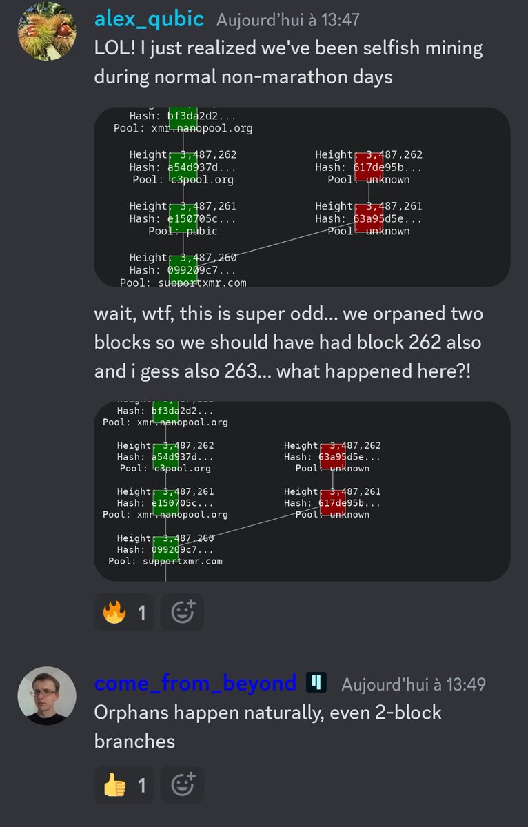 cryptofanatiix's tweet image. The most powerful project of the ecosystem!!

💥 Did you know that even when $QUBIC isn’t running a Monero marathon, we can still orphan XMR blocks?

✅ Confirmed this morning: they’re testing the system for fun… and it’s massive!
💎 They’ve taken full control of mining, and…