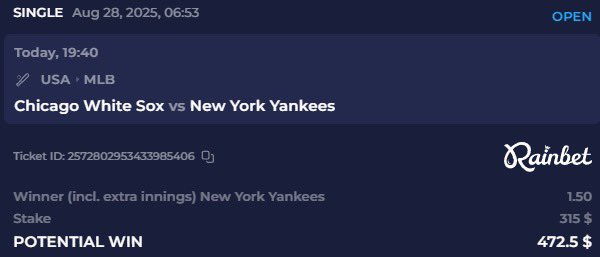 Trusting the New York Yankees to bring it home
