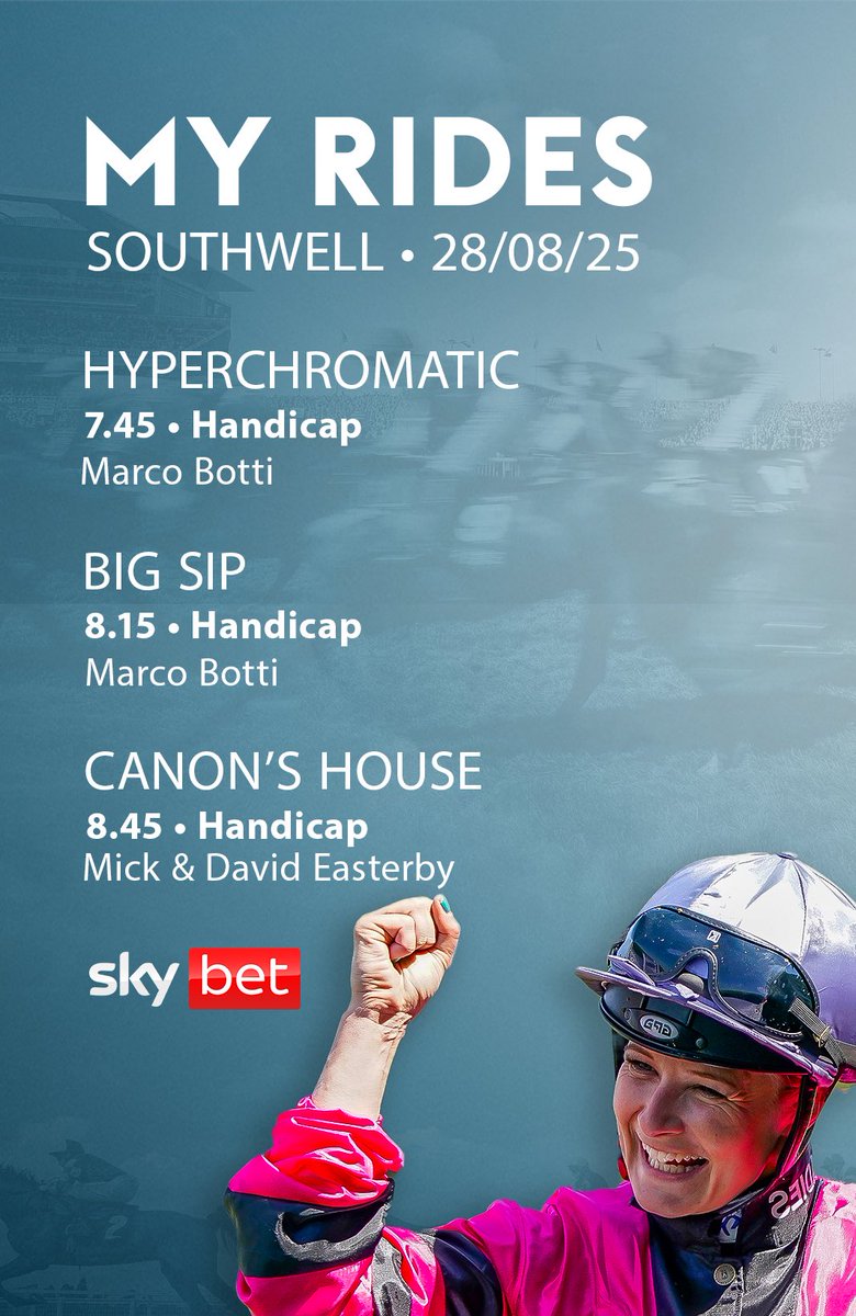 Joanna Mason (@jomason90) on Twitter photo At the final week of <a href="/RacingLeagueUK/">Racing League</a> with 3 rides. Good luck connections and Team Yorkshire <a href="/LeonnaMayor/">Leonna Mayor</a>
<a href="/SkyBet/">Sky Bet</a> #fingerscrossed #teamyorkshire At the final week of <a href="/RacingLeagueUK/">Racing League</a> with 3 rides. Good luck connections and Team Yorkshire <a href="/LeonnaMayor/">Leonna Mayor</a>
<a href="/SkyBet/">Sky Bet</a> #fingerscrossed #teamyorkshire