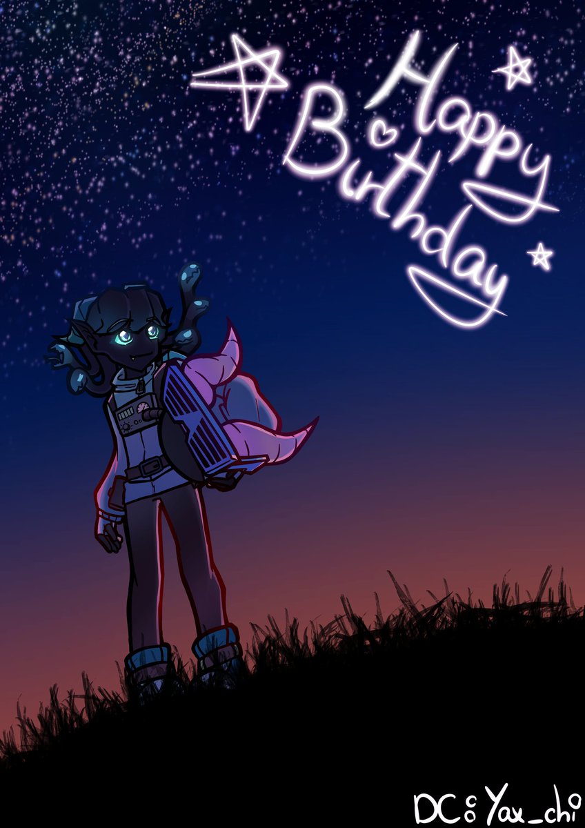 Happy birthday <a href="/Dragon_Bluey/">Dragonblue</a> (⁠◍⁠•⁠ᴗ⁠•⁠◍⁠) #art #drawings #AmongUs