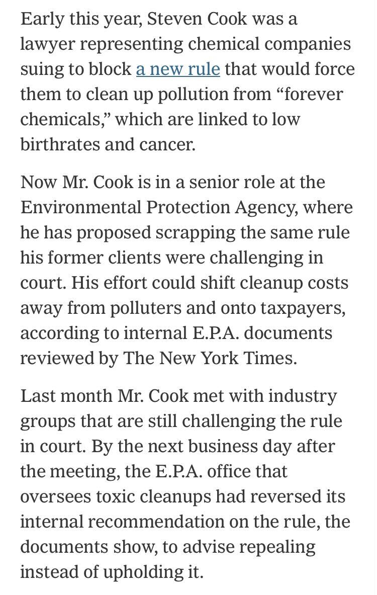 MattGertz's tweet image. Smash-and-grab governance by the most corrupt people imaginable, overseen by a president who does not care if polluters poison your kids.
