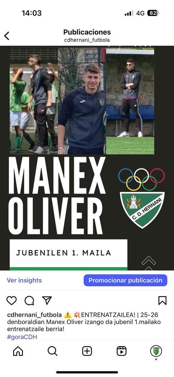 Manex Oliver izango da jubenilen 1. mailako entrenatzaile berria!!!