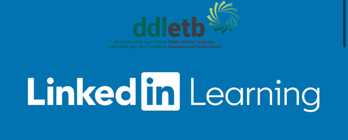 ddletb's tweet photo. We believe in lifelong learning here at #ddletb & everyday is an opportunity to learn something new…… so don’t forget all #Teamddletb employees have free access to LinkedIn Learning 👏 start your journey today! @ETBIreland #ETBStrongerTogether #ddletbProfessionalDevelopment https://t.co/dUDLFUd7Pz