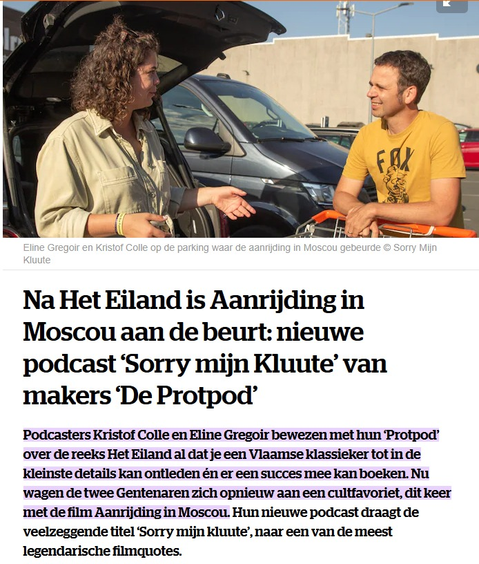 protpod's tweet image. We staan op de website, man!