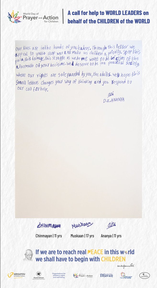 Global Network of Religions for Children tweet media