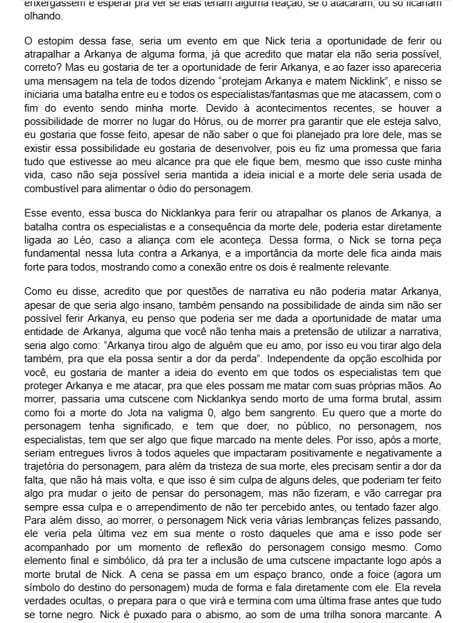 AknicklinkATT's tweet photo. Ontem o Nick mostrou um pouco do PDF dele, a 3ª fase ele não mostrou, pois acha que talvez dê pra usar na terceira temporada https://t.co/xngqkV0YT0