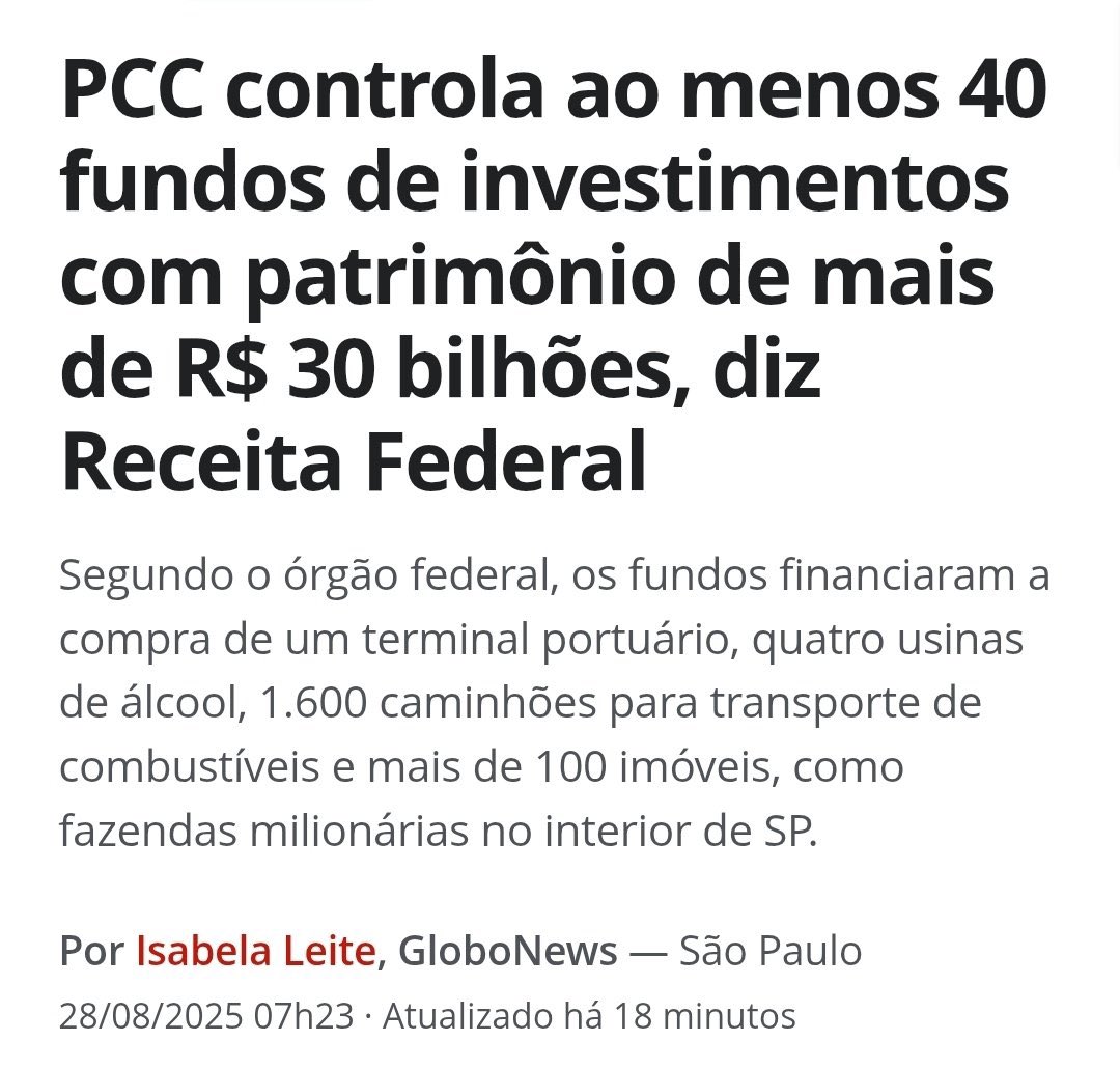 Lavagem de dinheiro 💰 em alto nível.