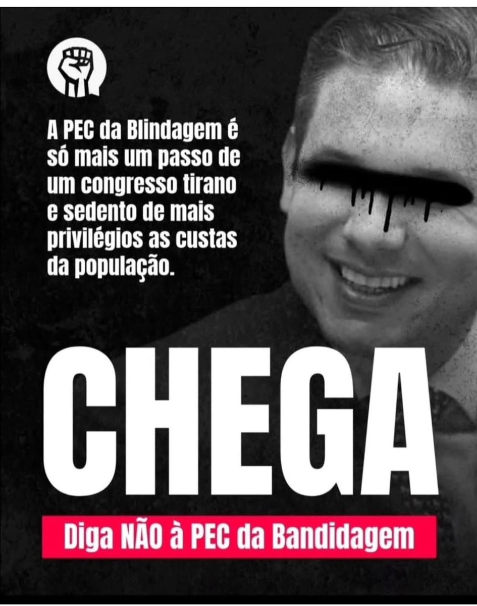 #PEcAliBaba
PEC DA BLINDAGEM 
PEC DA BANDIDAGEM 
PEC DA IMPUNIDADE 
CONGRESSO INIMIGO DO POVO 
CONGRESSO CONTRA O POVO
CENTRÃO PROTEGE RICO