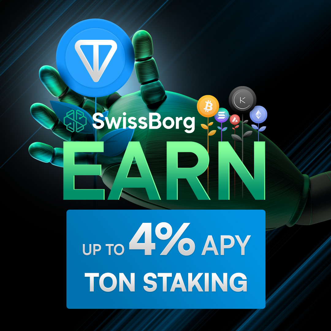 Earn up to ~4% APY with $TON - now on SwissBorg!

Start growing your <a href="/ton_blockchain/">TON 💎</a> holdings without leaving the app 💚

Available NOW - Powered by our partners <a href="/Kiln_finance/">Kiln 🧱🔥</a>