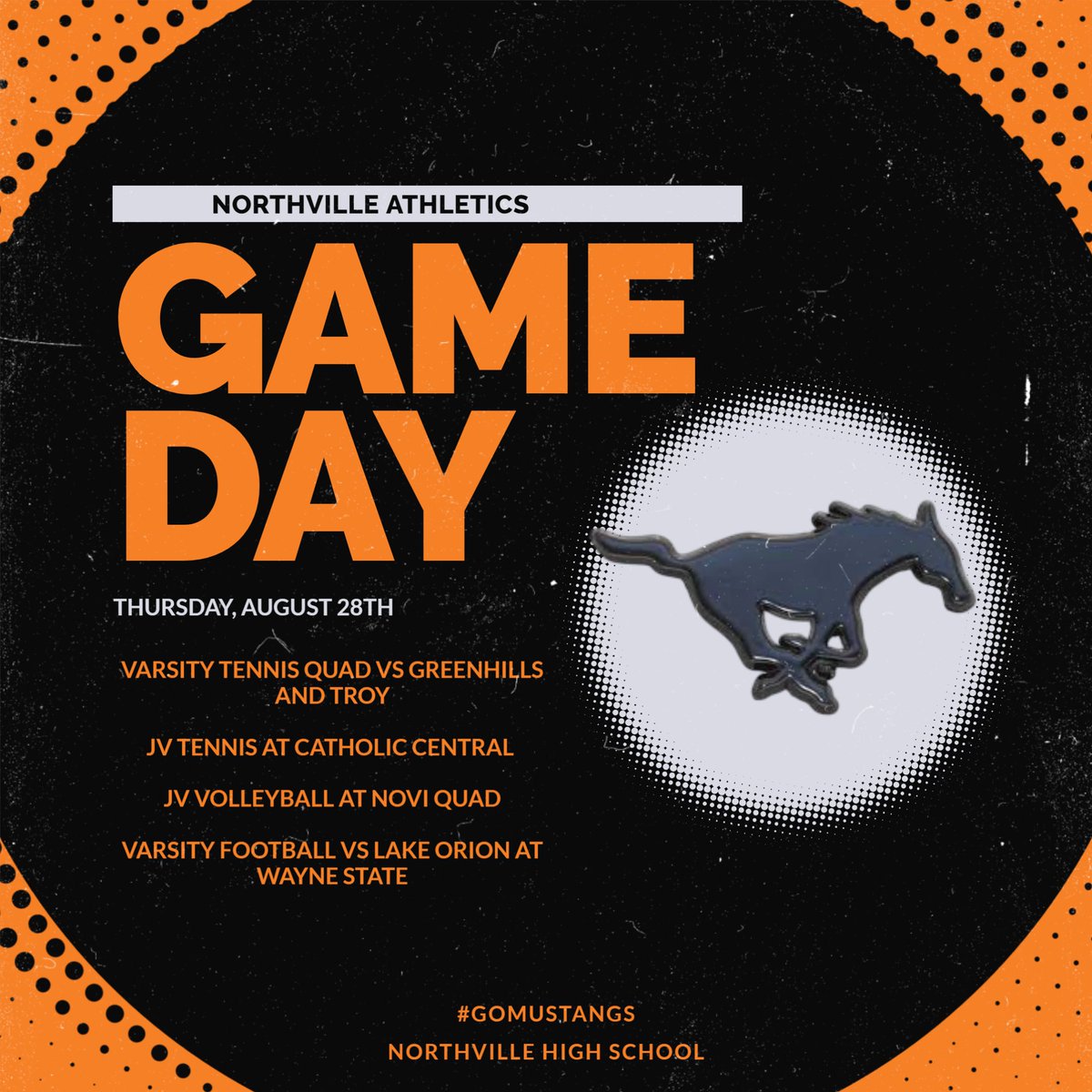 nvilleathletics's tweet image. Good luck to tennis, JV volleyball, and Varsity football today.  #FocusOnTheProcess #GetBetterEveryday #GoMustangs