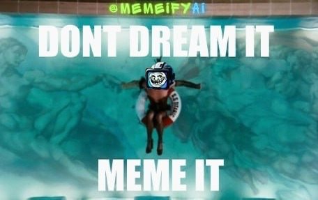megasunday57's tweet photo. @DailyLoud Donโt just dream about it fam ๐ญ๐ฅ
๐ Turn it into a meme, live it, own it.
$MEME is the culture, the movement, the future ๐
#Memeify #CryptoCulture #MemeIt https://t.co/CFRoN5bi3x