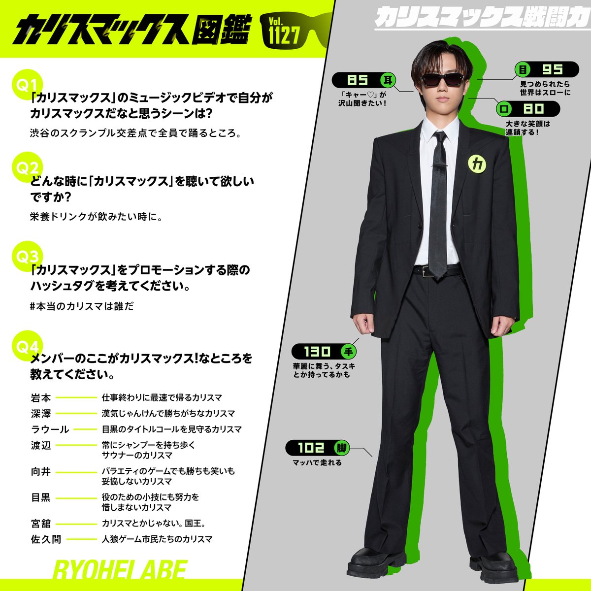 阿部亮平　等身大パネル Man 残りわずか　