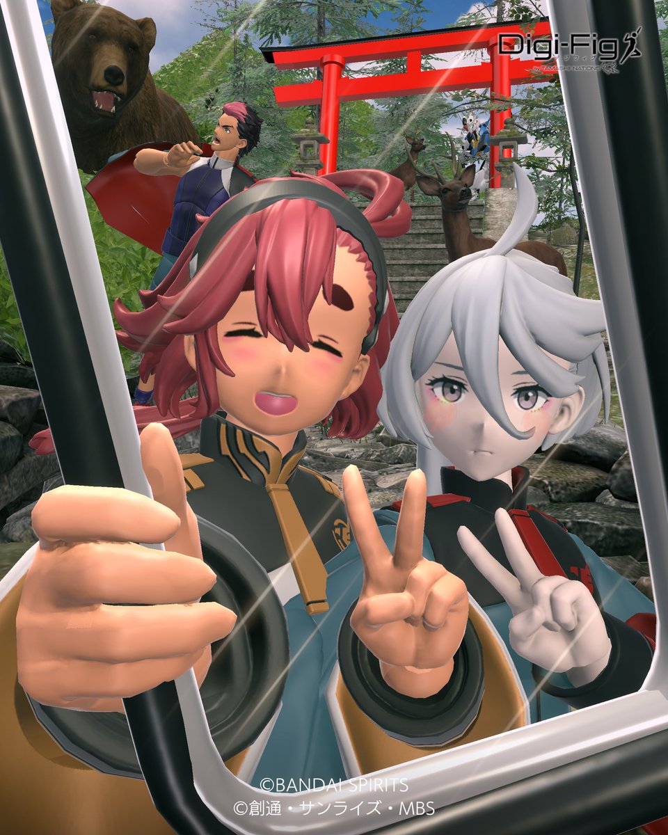 デジフィグのお題「自撮り」
投票ありがとうございました！
フレームの表現が難しかった……
#デジフィグ