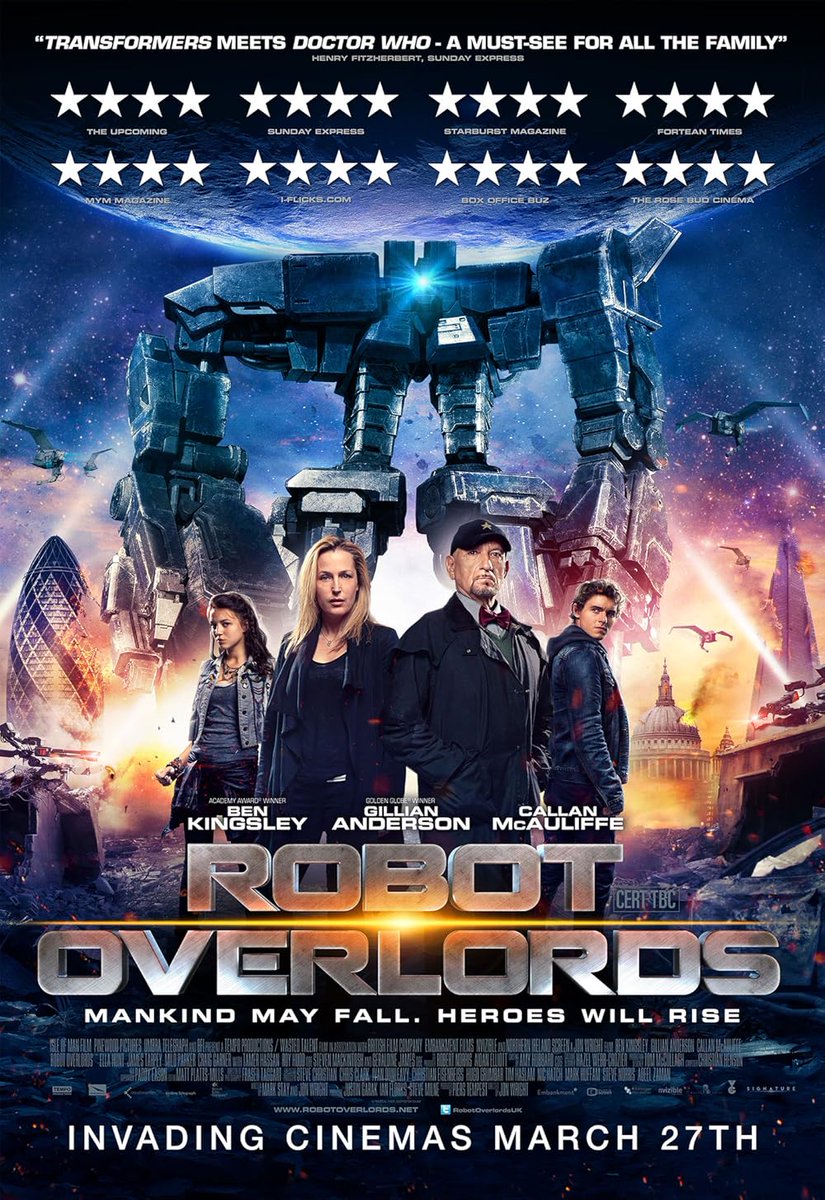 TallyMichelle4's tweet image. #RobotOverlords (2014)
Robots invade Earth and control humans using implanted devices, while a group of rebels fights to reclaim freedom.
#MechaMovies #FilmX 

Trailer youtube.com/watch?v=03Y7sd…
