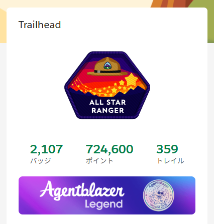 hrsfjp's tweet image. Agentblazer Legend になりました！🙌✨
#Agentforce #Agentblazer