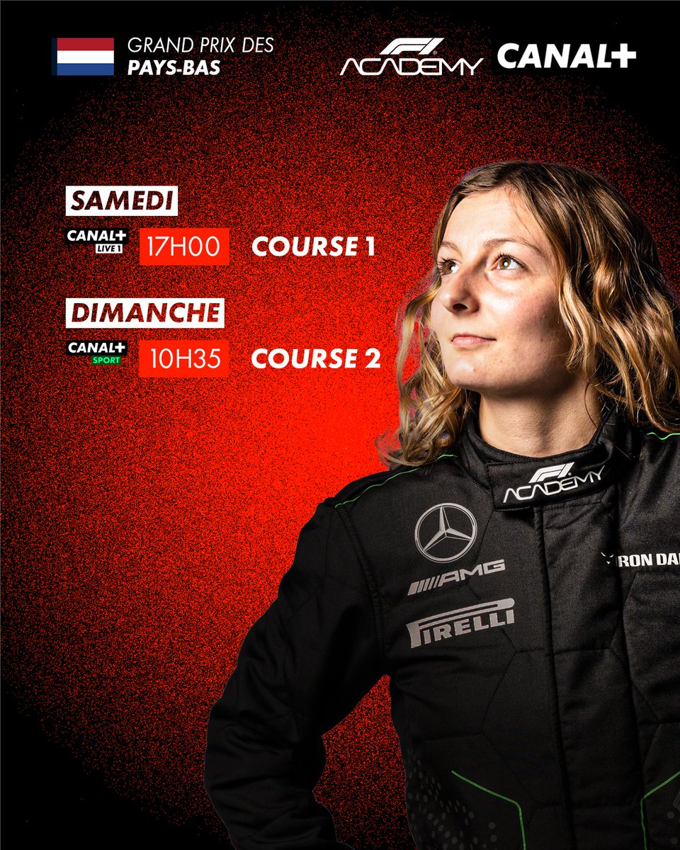 Julien_FEBREAU's tweet photo. 💥ALERTE PROGRAMME💥

C'est la rentrée des classes en #F1 et #F1Academy à Zandvoort !! 

Tout le monde a son cartable ?? Parfait !!
Alors voici le programme de ce week-end aux PAYS-BAS sur les Antennes @canalplus !! 🏎️🏁🇳🇱

#RDVau1erVirage #DutchGP https://t.co/vgmNZ58Rz5