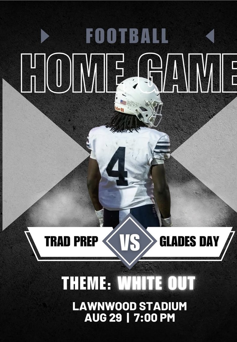 GrettaVitta's tweet photo. Friday night lights! TRADITION PREP @TradPrepfb @CoachPlante19 @ESPNTop63 @ESPNWestPalm @MartinCoSports @FlaHSFootball  @EraPrep @PatBernadeau @TCPalmPrepZone @PrepRedzoneFL @PatBernadeau @TradPrepfb https://t.co/ritAu0h1wH