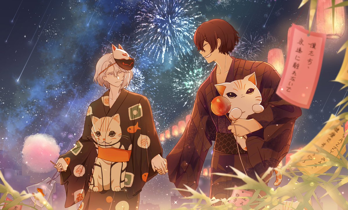 🎆💫~·~孝凰8.28七夕节快乐~·~💫🎆
设想了孝明和凰香逛七夕祭的画面✨💜