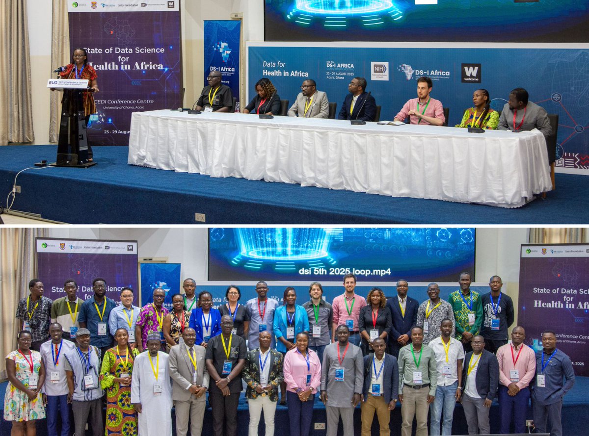Earlier this week at the Data for Health in Africa and 5th <a href="/DSI_Africa/">DS-I Africa</a> Consortium Meeting, the Center hosted a side event on the State of Data Science for Health in Africa. 

The session featured 14 research writing presentations, which provided insights on:
🔹 Drug discovery
🔹