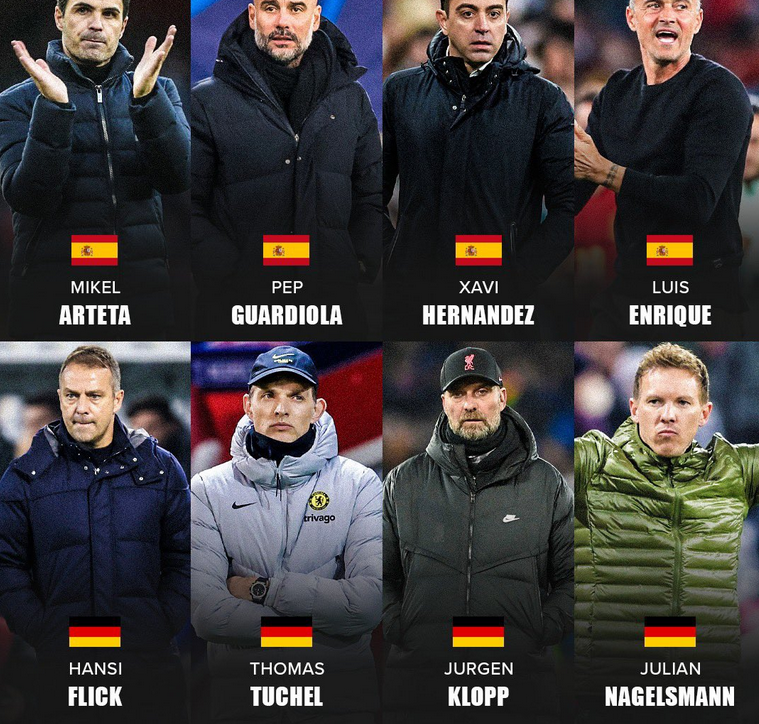 JollofBallers's tweet photo. Spain 🆚 Germany.

Who has the best generation of coaches? https://t.co/8YeWDLDxkZ