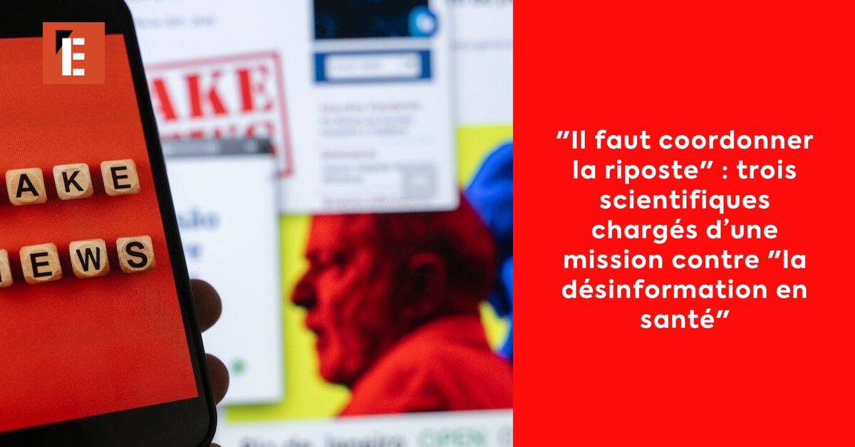 <a href="/MathieuMolimard/">Pr Mathieu Molimard</a>, Dominique Costagliola et <a href="/hervemaison/">Herve Maisonneuve</a>, trois scientifiques parmi les plus engagés dans la lutte contre les fausses informations médicales, ont été chargés de proposer des solutions pour endiguer ce fléau. 
➡️ l.lexpress.fr/IMz
✍️ <a href="/GarciaVictor_/">Victor Garcia</a>