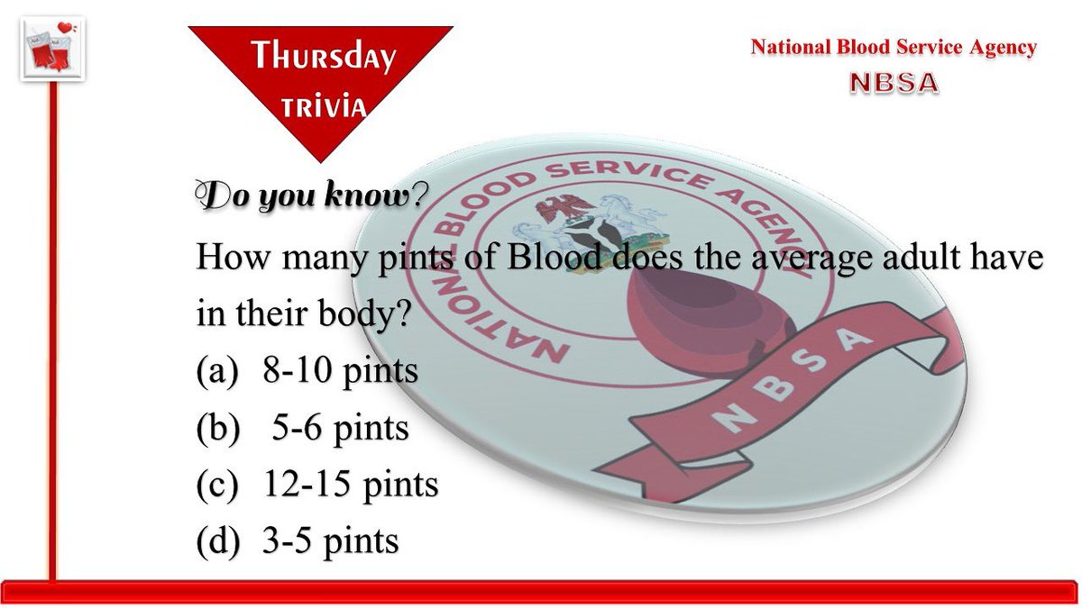 NATIONAL BLOOD SERVICE AGENCY - ABUJA🇳🇬 tweet media