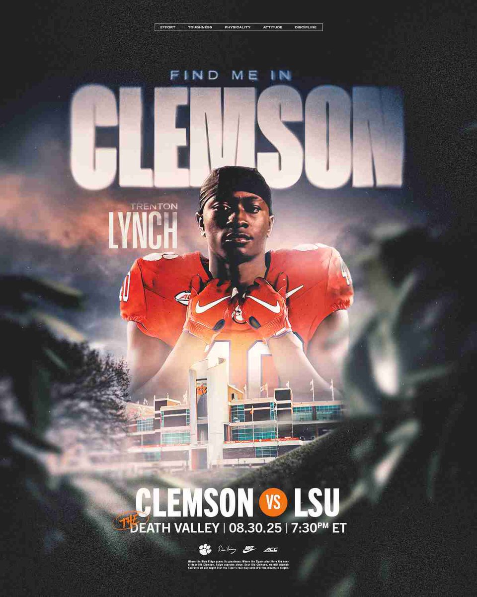 Trenton Lynch (@trentonlynch38) on Twitter photo Excited to say I’m going to be in Death Valley this weekend <a href="/CJSPILLER/">CJ SPILLER</a> <a href="/ClemsonFB/">Clemson Football</a> <a href="/nateharris79/">Coach Nate Harris</a> <a href="/CoachChaseLear/">Chase Lear</a> <a href="/REFINEDFB/">Coach Mark Hodge</a> <a href="/HaleMcGranahan/">Hale McGranahan</a> <a href="/NPCoachJeff/">Jeff@nationalpreps.com</a> #GoTigers Excited to say I’m going to be in Death Valley this weekend <a href="/CJSPILLER/">CJ SPILLER</a> <a href="/ClemsonFB/">Clemson Football</a> <a href="/nateharris79/">Coach Nate Harris</a> <a href="/CoachChaseLear/">Chase Lear</a> <a href="/REFINEDFB/">Coach Mark Hodge</a> <a href="/HaleMcGranahan/">Hale McGranahan</a> <a href="/NPCoachJeff/">Jeff@nationalpreps.com</a> #GoTigers