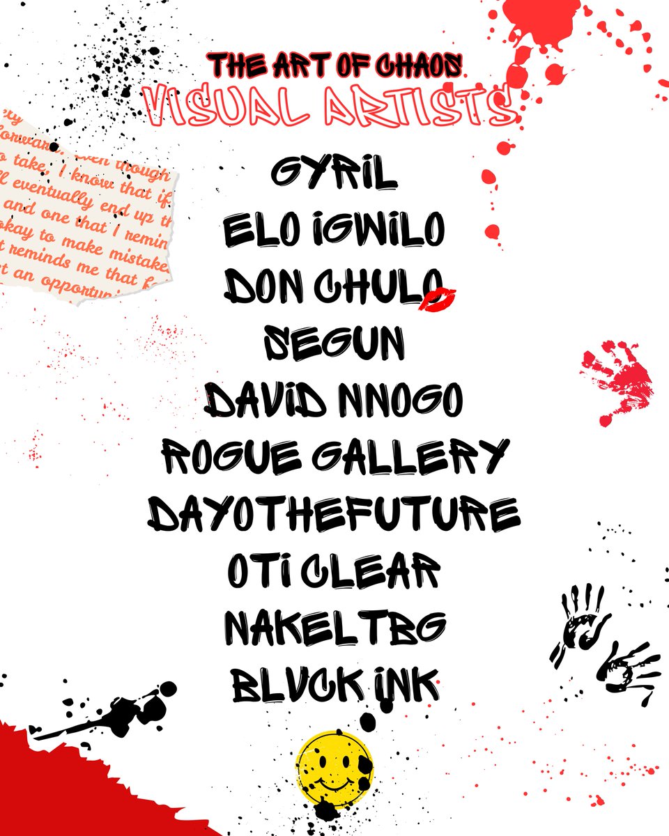 9 DAYS TO GO!🔥☠️ 
DON'T MISS THE BIGGEST ART/MUSIC EXPERIENCE OF THE SUMMER
🔗 tix.africa/theartofchaos
@billsthenamee <a href="/yfmroady/">roady</a> <a href="/angelltito/">Tito🪽</a> <a href="/ictooicymusic/">icy</a>   <a href="/biggbobbyy/">KAHLENBERGG 🎪💽</a>  <a href="/ARTSALGHUL/">ََ</a> <a href="/emyb0i/">EMYBOI ✧</a> <a href="/freesvtn/">SVTN</a>  <a href="/contrast2rngr/">contrast.</a> @alexander_dera_ <a href="/yohananironside/">Yohanan IRNSD</a> <a href="/ragalooshamma/">RAGALOO</a> <a href="/jeffri_spaggy/">jeffri_spaggy</a>