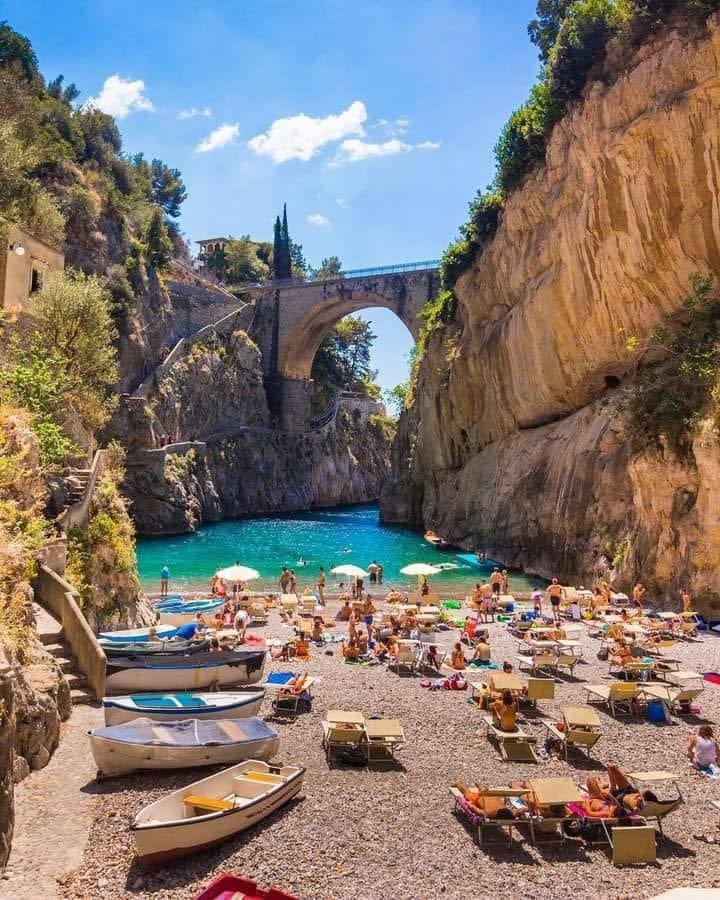 Furore Beach, Amalfi Coast, Italy