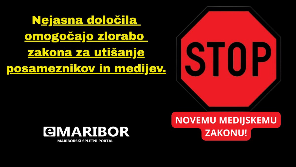 Nasprotujemo sprejetju novega medijskega zakona!