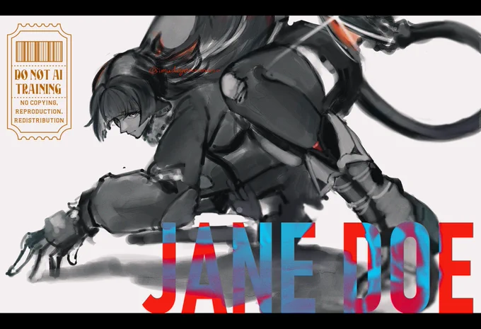 ジェーンさんの熱狂状態に入った後の回避モーションめっちゃ好きってらくがき～ #janedoe