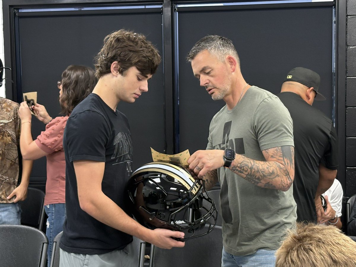 This morning we had to hold the first “Helmets with Heroes” event. This gave us the chance to give our athletes and avenue to honor special people in their lives. Thank you all for supporting our student athletes in such amazing ways! #WAR #RAPTORS